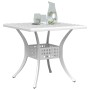 White cast aluminum garden table 80x80x75 cm by vidaXL, Garden tables - Ref: Foro24-4002813, Price: 210,35 €, Discount: %