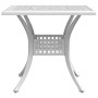 Mesa de jardín aluminio fundido blanco 80x80x75 cm de vidaXL, Mesas de jardín - Ref: Foro24-4002813, Precio: 210,35 €, Descue...