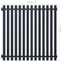 Anthracite powder coated steel fence panel 170.5x170 cm by vidaXL, fence panels - Ref: Foro24-146479, Price: 226,51 €, Discou...