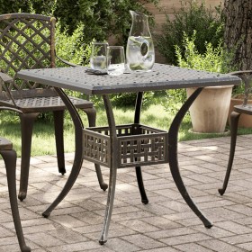 Bronze cast aluminum garden table 80x80x75 cm by vidaXL, Garden tables - Ref: Foro24-4002811, Price: 171,99 €, Discount: %