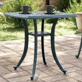 Green cast aluminum garden table 53x53x53 cm by vidaXL, Garden tables - Ref: Foro24-4002818, Price: 68,99 €, Discount: %