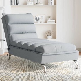 Massage divan sofa with light gray fabric cushions by vidaXL, Daybeds - Ref: Foro24-379475, Price: 169,12 €, Discount: %