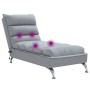 Massage-Diwansofa mit hellgrauen Stoffkissen von vidaXL, Tagesbetten - Ref: Foro24-379475, Preis: 168,93 €, Rabatt: %