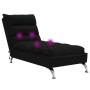 Massage divan sofa with black fabric cushions by vidaXL, Daybeds - Ref: Foro24-379477, Price: 168,93 €, Discount: %