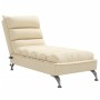 Massage divan sofa with cream fabric cushions by vidaXL, Daybeds - Ref: Foro24-379480, Price: 159,33 €, Discount: %