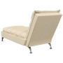 Massage divan sofa with cream fabric cushions by vidaXL, Daybeds - Ref: Foro24-379480, Price: 159,33 €, Discount: %