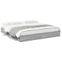 Cama con cajones madera ingeniería gris Sonoma 180x200 cm de vidaXL, Camas y somieres - Ref: Foro24-3280641, Precio: 176,08 €...