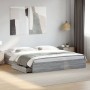 Cama con cajones madera ingeniería gris Sonoma 180x200 cm de vidaXL, Camas y somieres - Ref: Foro24-3280641, Precio: 176,99 €...