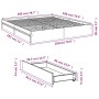 Cama con cajones madera ingeniería gris Sonoma 180x200 cm de vidaXL, Camas y somieres - Ref: Foro24-3280641, Precio: 176,99 €...