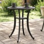 Mesa de jardín aluminio fundido negro Ø48x53 cm de vidaXL, Mesas de jardín - Ref: Foro24-4002824, Precio: 59,99 €, Descuento: %