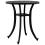 Black cast aluminum garden table Ø48x53 cm by vidaXL, Garden tables - Ref: Foro24-4002824, Price: 59,99 €, Discount: %