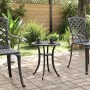 Black cast aluminum garden table Ø48x53 cm by vidaXL, Garden tables - Ref: Foro24-4002824, Price: 59,99 €, Discount: %