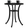 Black cast aluminum garden table Ø48x53 cm by vidaXL, Garden tables - Ref: Foro24-4002824, Price: 59,99 €, Discount: %