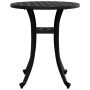 Black cast aluminum garden table Ø48x53 cm by vidaXL, Garden tables - Ref: Foro24-4002824, Price: 59,99 €, Discount: %