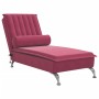 Massage-Diwansofa mit rotem Samtkissen von vidaXL, Tagesbetten - Ref: Foro24-379463, Preis: 138,11 €, Rabatt: %