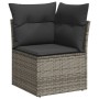 Garden sofa set with cushions 5 pieces gray synthetic rattan by vidaXL, Garden sets - Ref: Foro24-3266560, Price: 378,22 €, D...