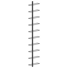 Wall-mounted wine rack for 10 black metal bottles by vidaXL, Wine racks - Ref: Foro24-289566, Price: 41,99 €, Discount: %