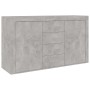 Aparador de madera de ingeniería gris hormigón 120x36x69 cm de vidaXL, Aparadores - Ref: Foro24-801845, Precio: 118,07 €, Des...