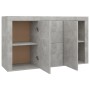 Aparador de madera de ingeniería gris hormigón 120x36x69 cm de vidaXL, Aparadores - Ref: Foro24-801845, Precio: 118,07 €, Des...