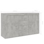 Aparador de madera de ingeniería gris hormigón 120x36x69 cm de vidaXL, Aparadores - Ref: Foro24-801845, Precio: 118,07 €, Des...