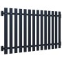 Anthracite powder coated steel fence panel 170.5x125 cm by vidaXL, fence panels - Ref: Foro24-146477, Price: 175,16 €, Discou...