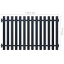 Anthracite powder coated steel fence panel 170.5x125 cm by vidaXL, fence panels - Ref: Foro24-146477, Price: 175,16 €, Discou...