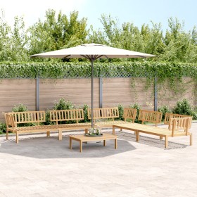 Garden pallet sofa set 6 pieces solid acacia wood by vidaXL, Outdoor sofas - Ref: Foro24-3209317, Price: 663,98 €, Discount: %