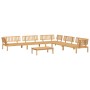 Set de sofás de palets de jardín 6 pzas madera maciza de acacia de vidaXL, Sofás de exterior - Ref: Foro24-3209317, Precio: 6...