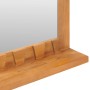 Espejo de pared con estante madera maciza de teca 60x12x40 cm de vidaXL, Espejos - Ref: Foro24-289071, Precio: 56,62 €, Descu...