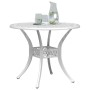 Mesa de jardín aluminio fundido blanco Ø90x75 cm de vidaXL, Mesas de jardín - Ref: Foro24-4002809, Precio: 213,24 €, Descuent...