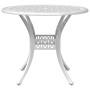 Mesa de jardín aluminio fundido blanco Ø90x75 cm de vidaXL, Mesas de jardín - Ref: Foro24-4002809, Precio: 213,24 €, Descuent...