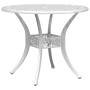 Mesa de jardín aluminio fundido blanco Ø90x75 cm de vidaXL, Mesas de jardín - Ref: Foro24-4002809, Precio: 213,24 €, Descuent...