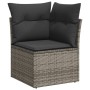 Garden sofa and cushion set 8 pieces gray synthetic rattan by vidaXL, Garden sets - Ref: Foro24-3269040, Price: 608,03 €, Dis...