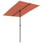 Garden umbrella with terracotta aluminum pole 2x1.5 m by vidaXL, Umbrellas - Ref: Foro24-47341, Price: 44,15 €, Discount: %