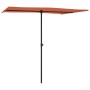 Garden umbrella with terracotta aluminum pole 2x1.5 m by vidaXL, Umbrellas - Ref: Foro24-47341, Price: 44,15 €, Discount: %