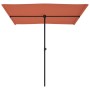 Garden umbrella with terracotta aluminum pole 2x1.5 m by vidaXL, Umbrellas - Ref: Foro24-47341, Price: 44,15 €, Discount: %