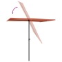 Garden umbrella with terracotta aluminum pole 2x1.5 m by vidaXL, Umbrellas - Ref: Foro24-47341, Price: 44,15 €, Discount: %