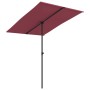 Garden umbrella with red burgundy aluminum pole 2x1.5 m by vidaXL, Umbrellas - Ref: Foro24-47340, Price: 48,09 €, Discount: %