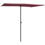 Garden umbrella with red burgundy aluminum pole 2x1.5 m by vidaXL, Umbrellas - Ref: Foro24-47340, Price: 48,09 €, Discount: %