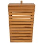 Cesto de la ropa sucia madera maciza de teca 30x30x45 cm de vidaXL, Cestas para ropa - Ref: Foro24-289074, Precio: 60,60 €, D...