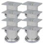 8x Patas de sofá redondas cromadas 60 mm de vidaXL, Soportes para sillas y sofás - Ref: Foro24-279097, Precio: 16,08 €, Descu...