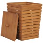 Cesto de la ropa sucia madera maciza de teca 30x30x45 cm de vidaXL, Cestas para ropa - Ref: Foro24-289074, Precio: 60,60 €, D...