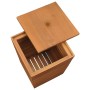 Cesto de la ropa sucia madera maciza de teca 30x30x45 cm de vidaXL, Cestas para ropa - Ref: Foro24-289074, Precio: 60,60 €, D...