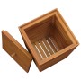 Cesto de la ropa sucia madera maciza de teca 30x30x45 cm de vidaXL, Cestas para ropa - Ref: Foro24-289074, Precio: 60,60 €, D...