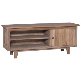 Mueble para TV madera maciza de teca 100x30x40 cm de vidaXL, Muebles TV - Ref: Foro24-288295, Precio: 145,26 €, Descuento: %