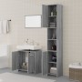 3-piece bathroom furniture set made of gray Sonoma plywood by vidaXL, Bathroom furniture - Ref: Foro24-3152717, Price: 129,47...