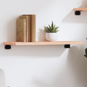 Solid untreated oak wood wall shelf 60x20x2 cm by vidaXL, Shelves and shelves - Ref: Foro24-363521, Price: 21,99 €, Discount: %