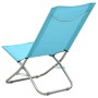 Folding beach chairs 2 units turquoise fabric by vidaXL, Garden chairs - Ref: Foro24-310380, Price: 69,70 €, Discount: %