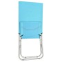 Folding beach chairs 2 units turquoise fabric by vidaXL, Garden chairs - Ref: Foro24-310380, Price: 69,70 €, Discount: %