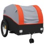 Fahrradanhänger aus schwarzem und orangefarbenem Eisen 45 kg von vidaXL, Fahrradanhänger - Ref: Foro24-94152, Preis: 95,99 €,...